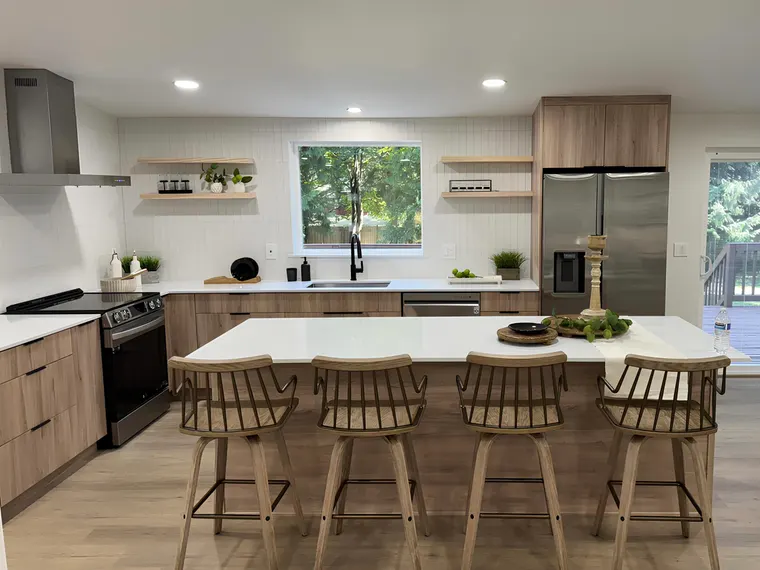 Completed kitchen or home project featuring Light Grain