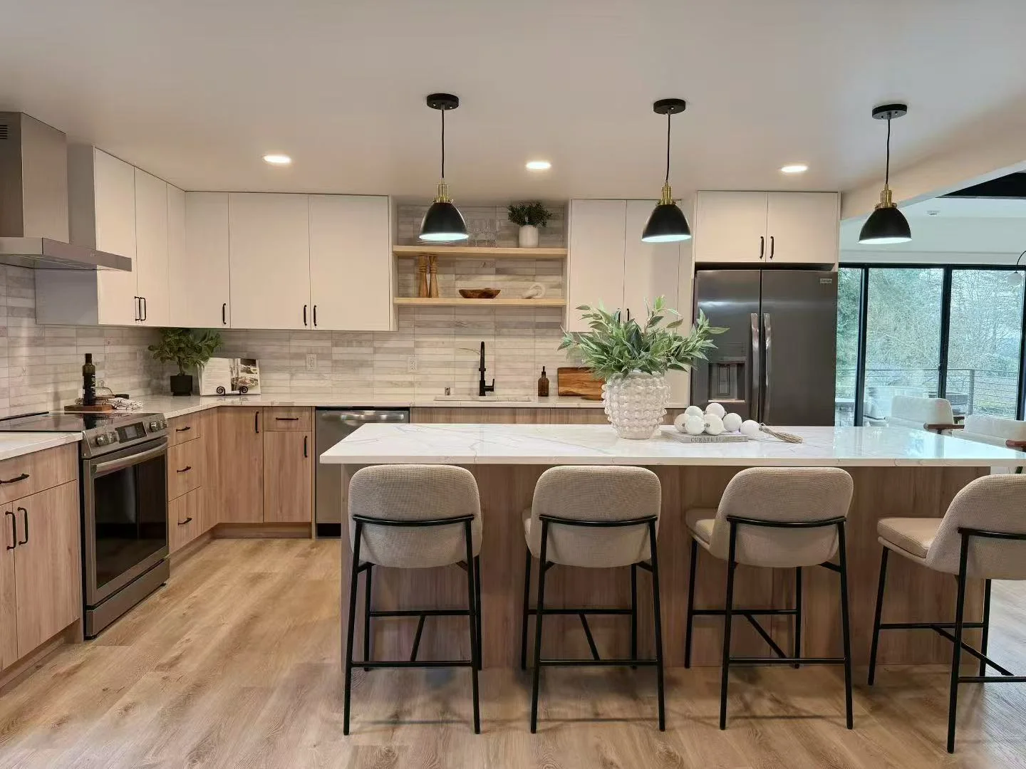 Ivern Home kitchen furniture in a completed kitchen