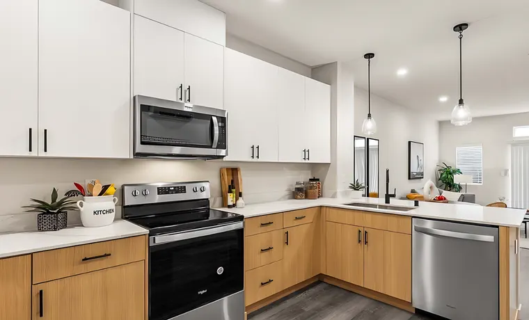 Completed kitchen or home project featuring Kanas Oak, Matte White