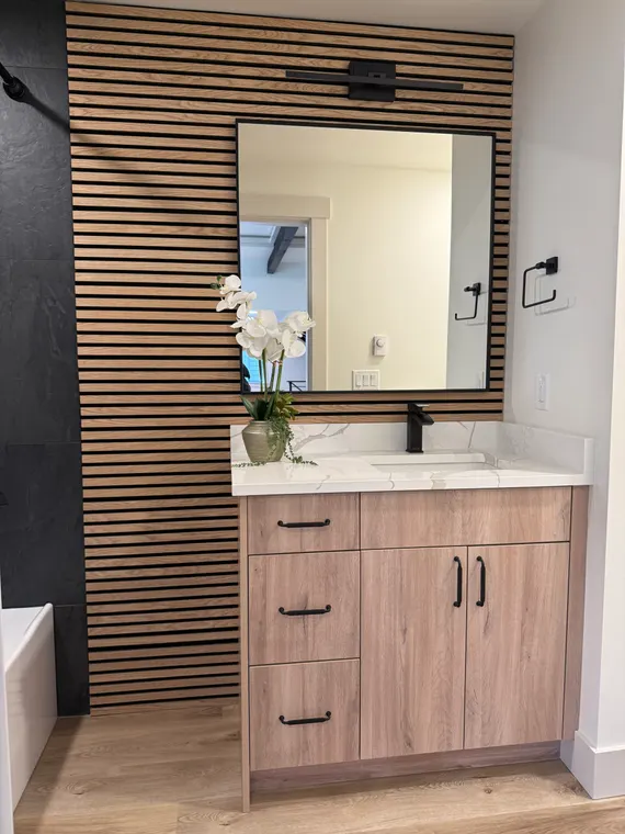 Completed kitchen or home project featuring Light Grain