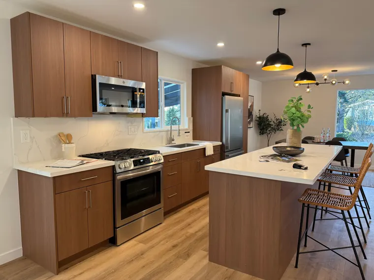 Completed kitchen or home project featuring Cinnamon Latte
