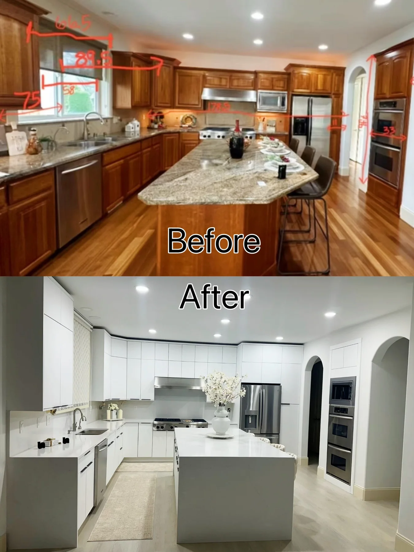 Matte White Project completed interior