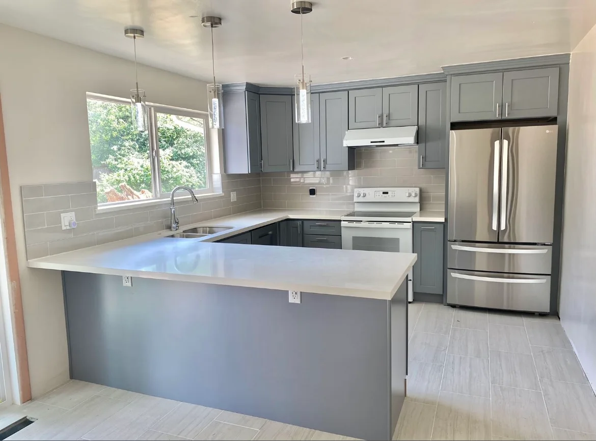 Grey Shaker Project completed interior