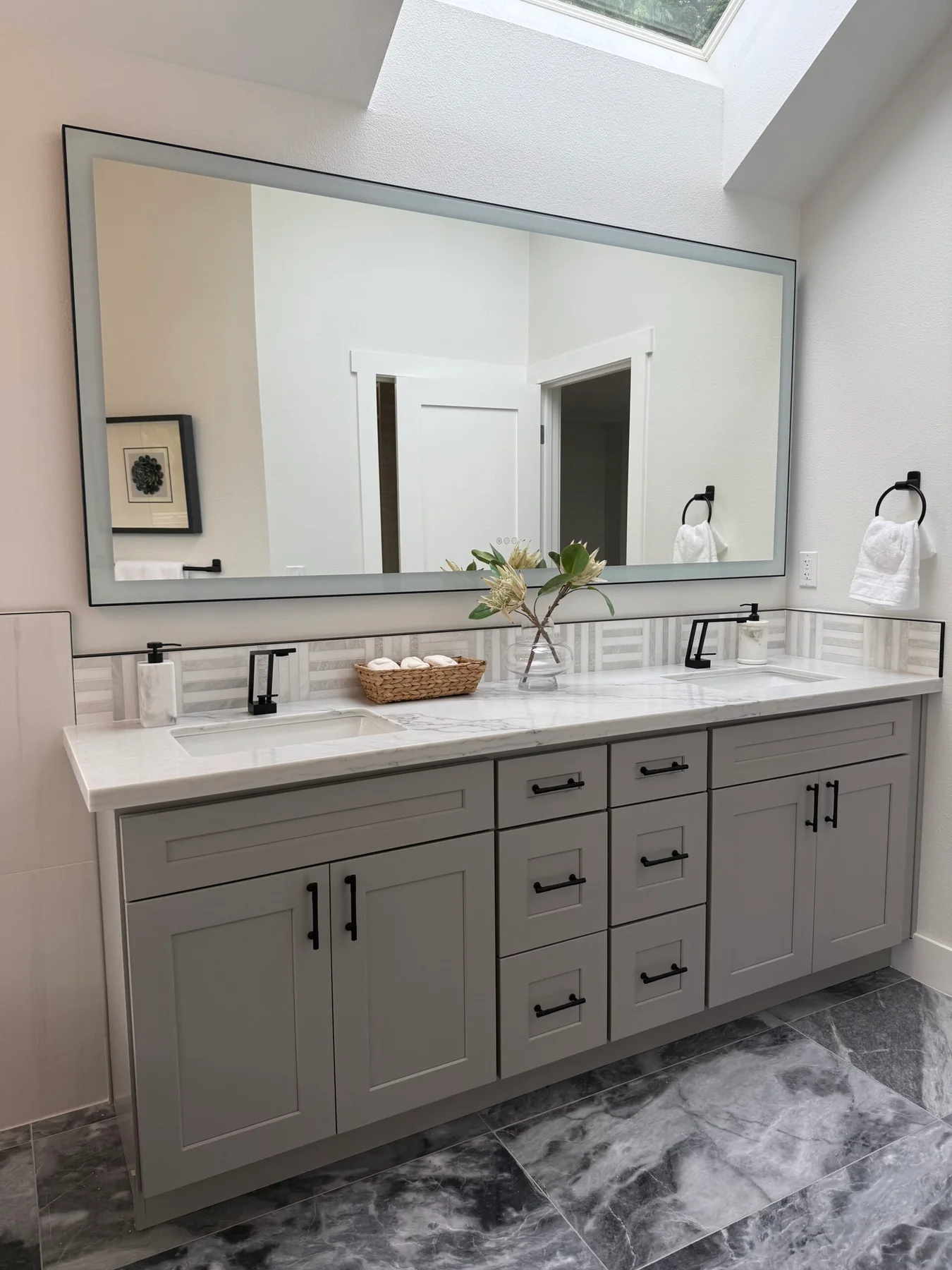 Grey Shaker + Lava Grey Project completed interior