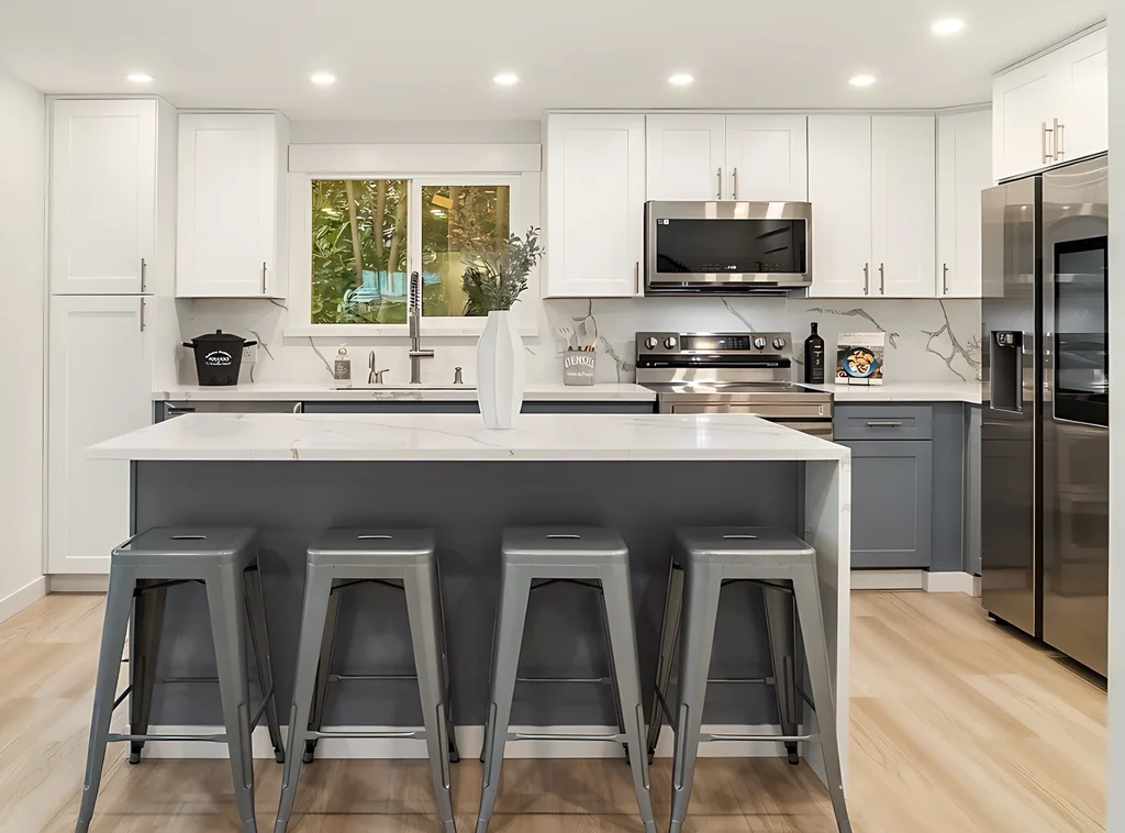 White Shaker + Grey Shaker Project completed interior