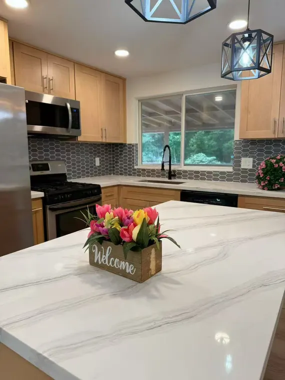 Completed kitchen or home project featuring Natural Shaker