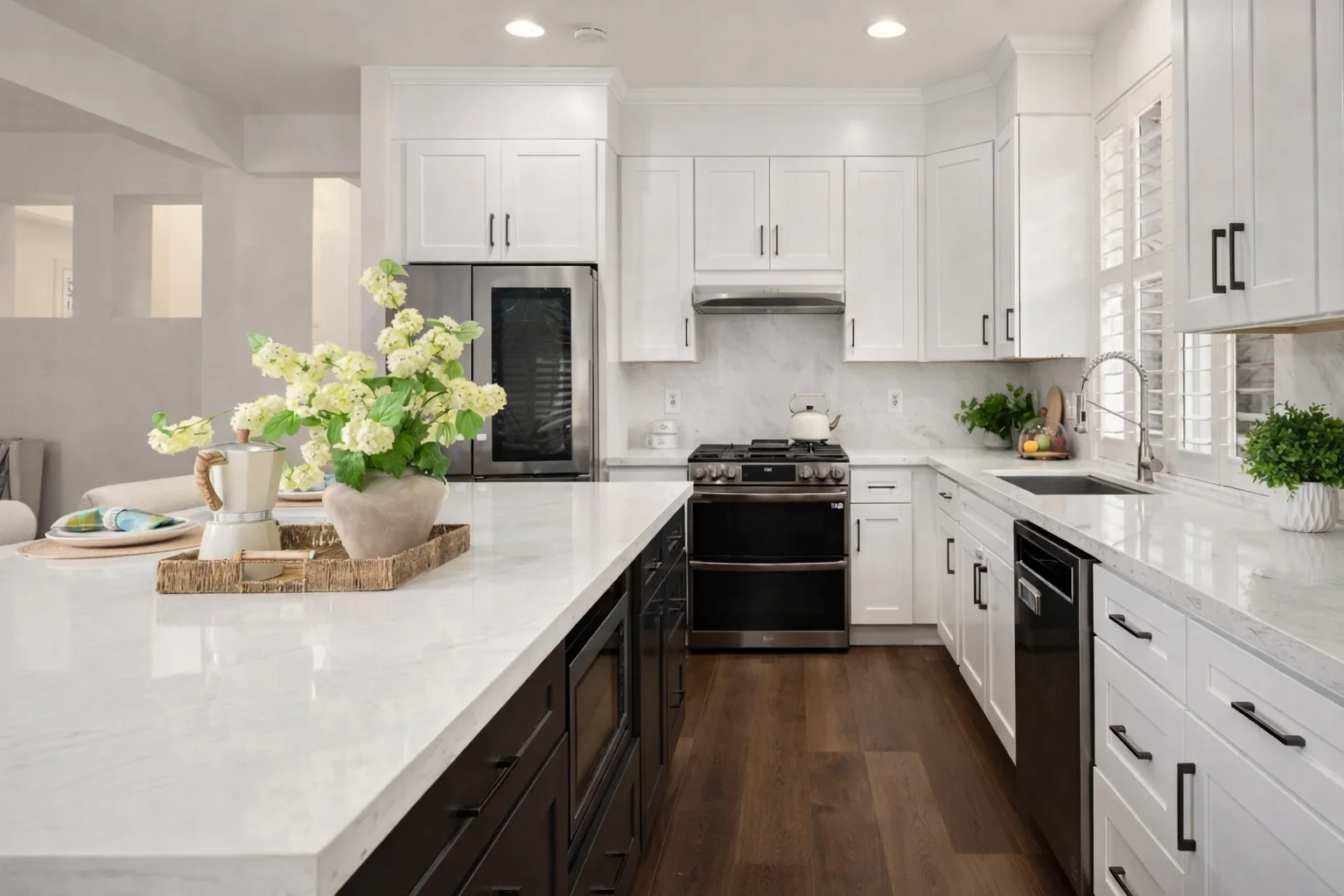 White Shaker + Iron Shaker Project completed interior