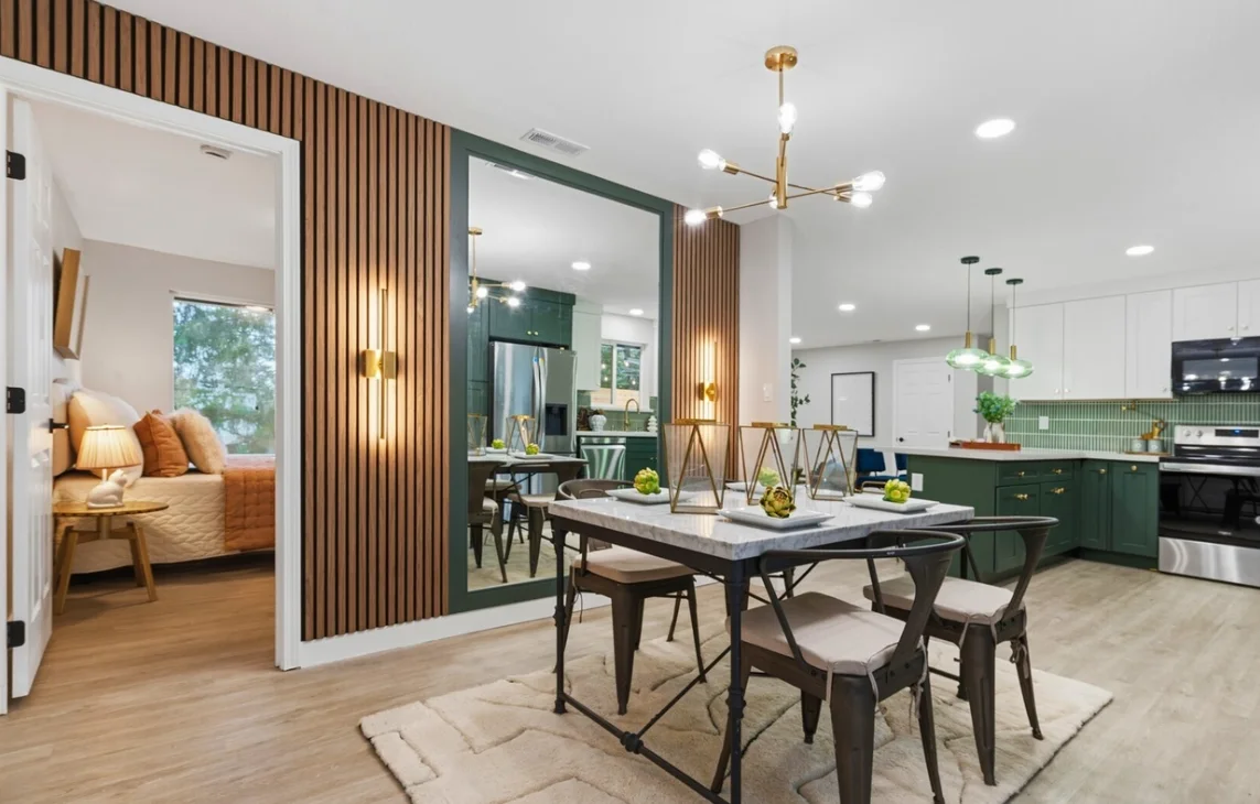 White Shaker + Mega Sage Project completed interior