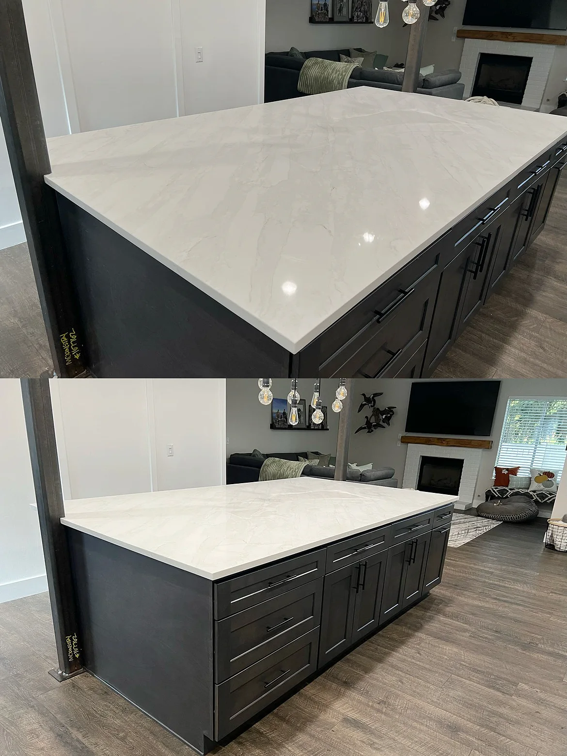 Iron Shaker + TK524-Snowflake Grey Project completed interior