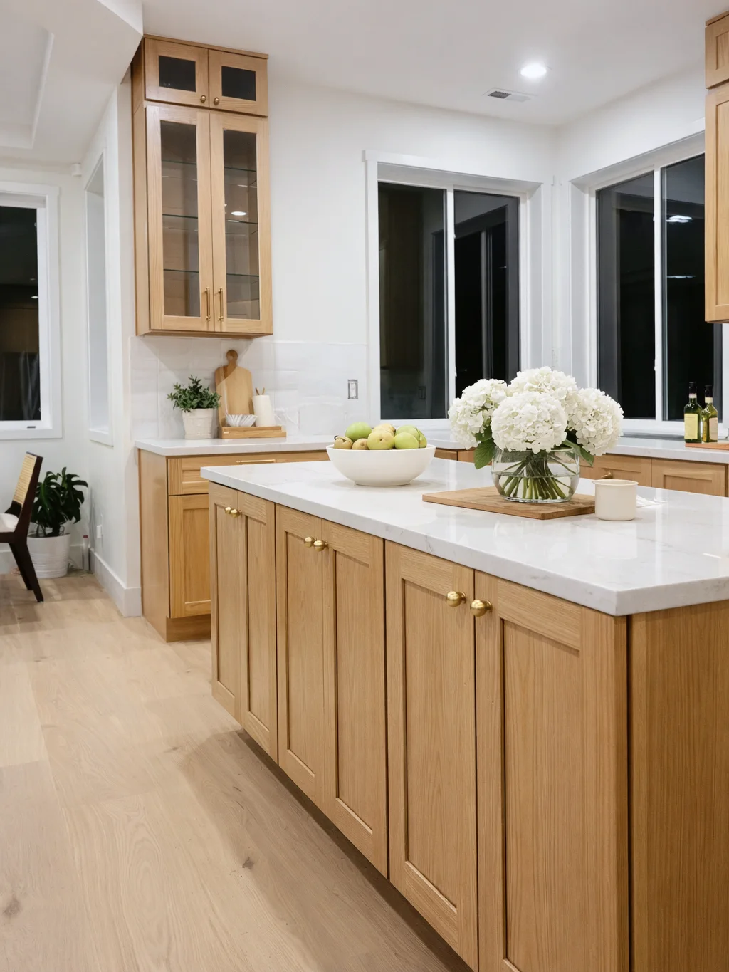 White Oak Shaker Project completed interior