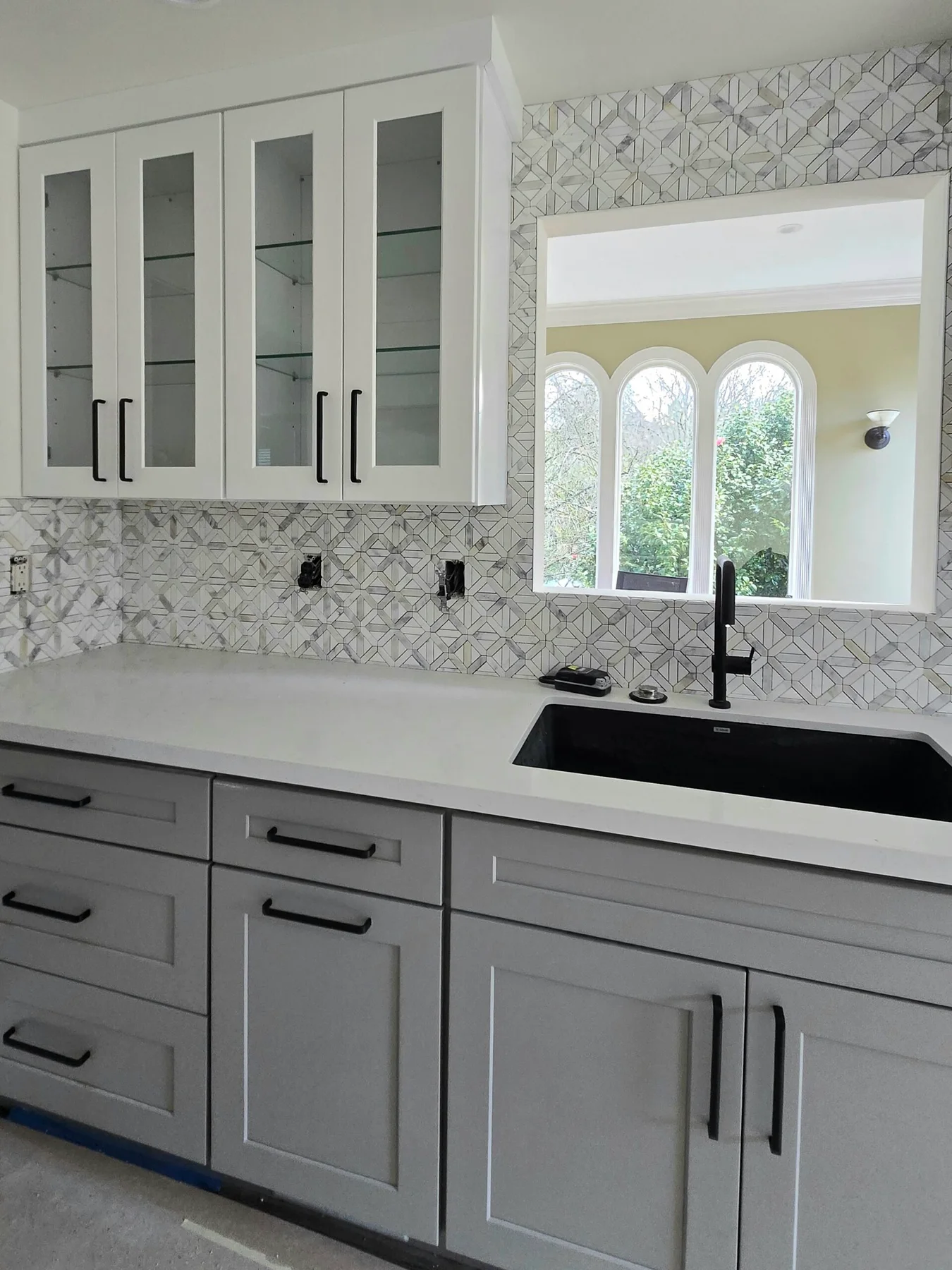 White Shaker + Lava Grey Project completed interior