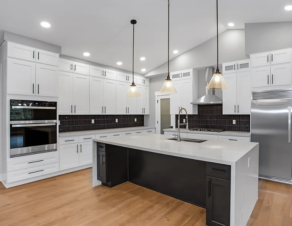 White Shaker + Espresso Shaker Project completed interior