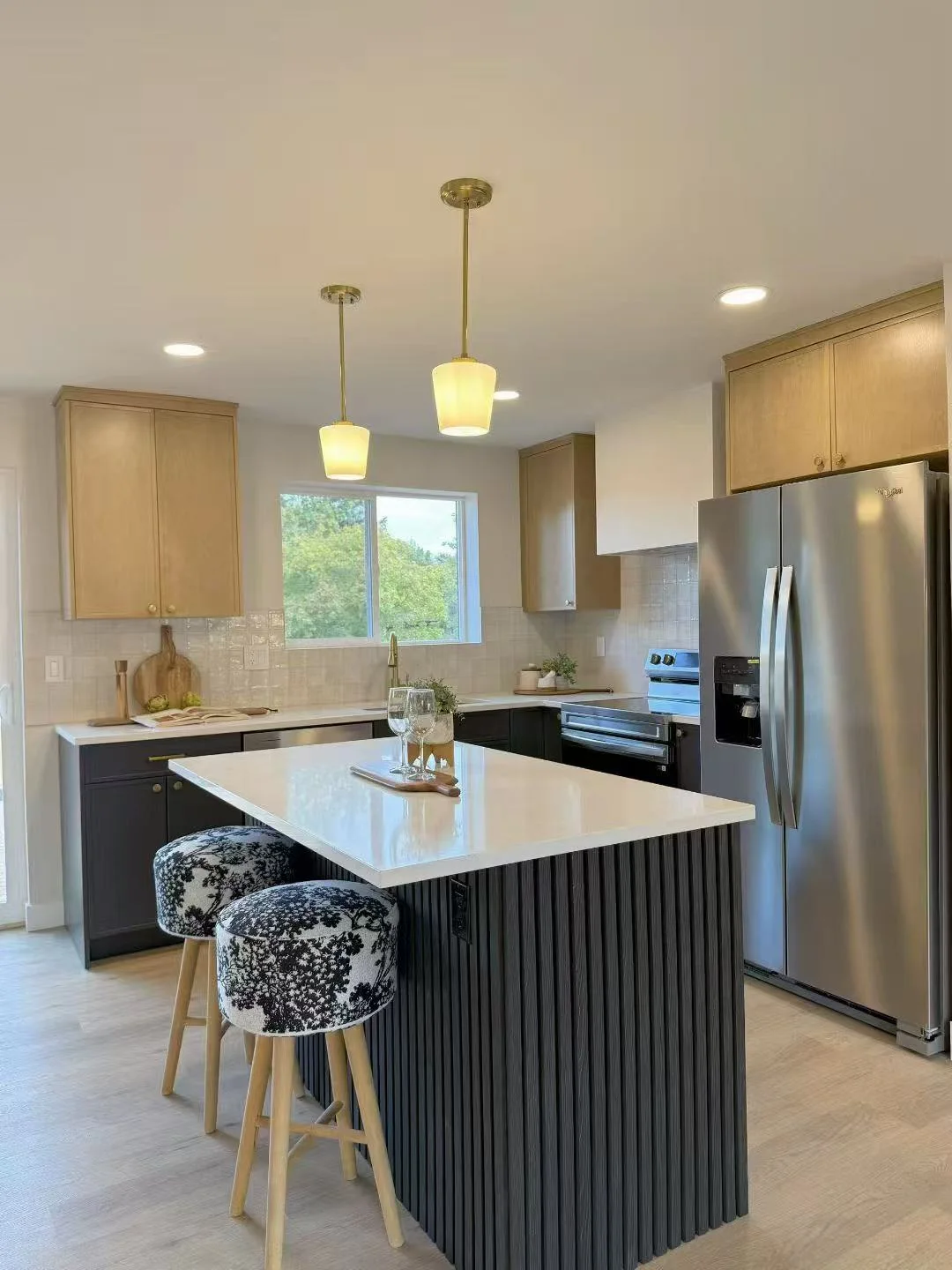 Slim Natural Ash + Slim Cold Black Project completed interior