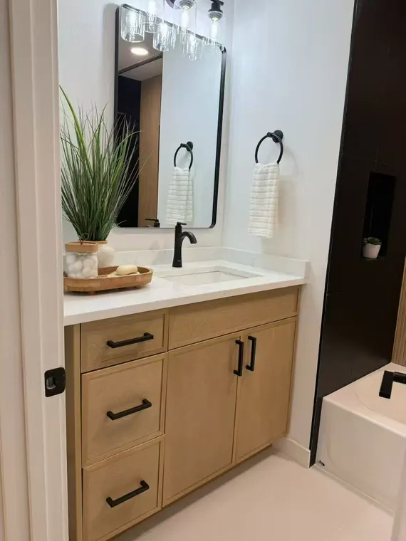 Completed kitchen or home project featuring Slim Natural Ash
