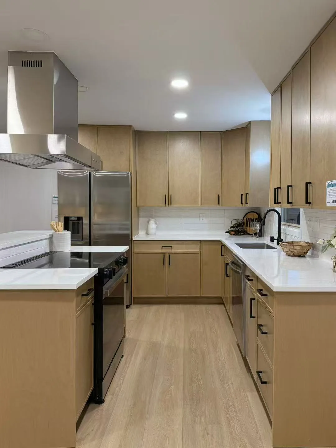 Slim Natural Ash Project completed interior