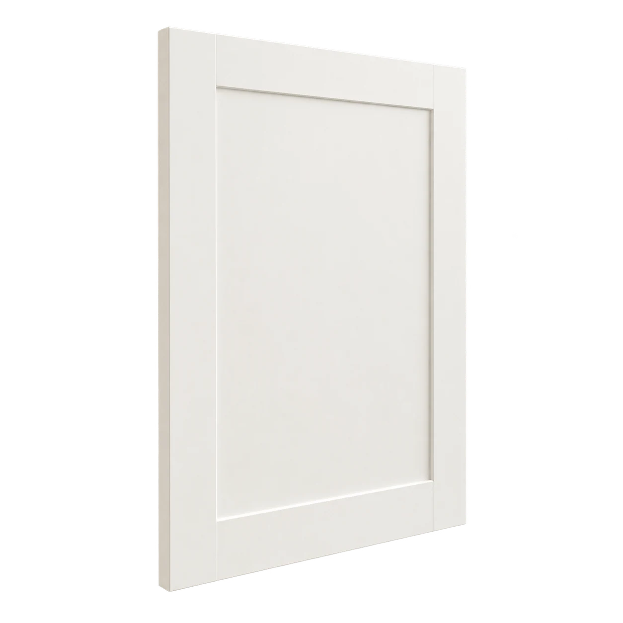 White Shaker kitchen cabinet accessory configuration